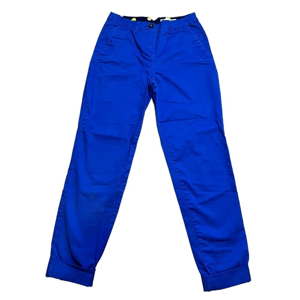 Boden Womens Royal Blue Ankle Chino Cuffed Pant Size 2
